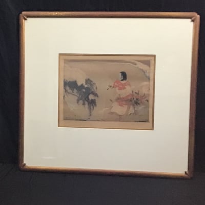 Oshe-Lord Framed Woodblock Print - Image 2 of 10