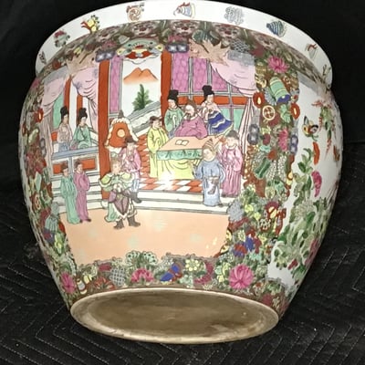 Chinese Rose Medallion Fish Bowls - Image 8 of 9