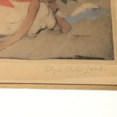 Oshe-Lord Framed Woodblock Print - Image 5 of 10