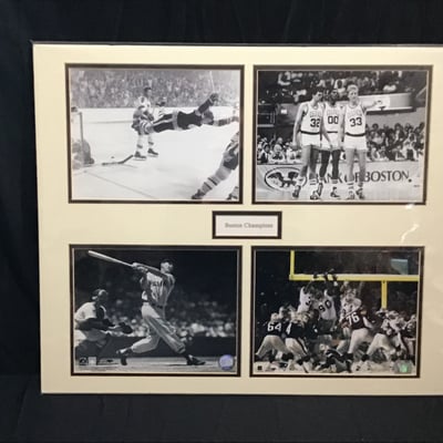 Framed Boston Champions Sports Photos - Image 1 of 8