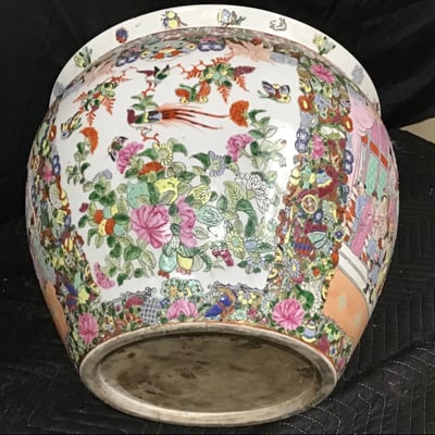 Chinese Rose Medallion Fish Bowls - Image 6 of 9