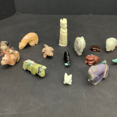 Vintage Native American Zuni Fetishes - Image 1 of 15