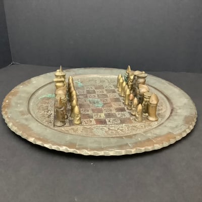 Handmade Brass Chess Set - Image 1 of 7