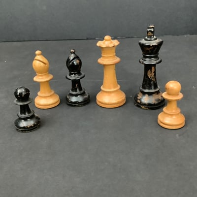 Handmade Go Game Table & Wooden Chess Set  - Image 8 of 9