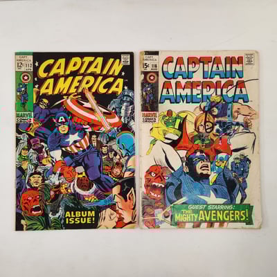 Captain America 112 and 116 - Image 1 of 6
