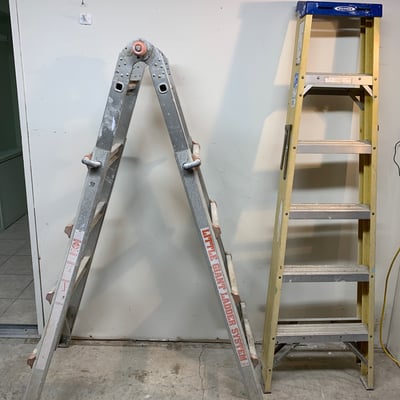 Aluminum Little Giant Ladder and 6ft Werner - Image 1 of 6