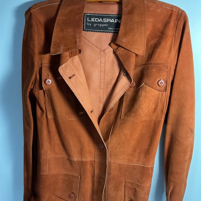 Two vintage Leather Women's Jackets, and One Pendleton - Image 4 of 8