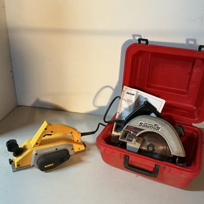 Dewalt thickness planer, Craftsman circular saw  - Image 1 of 5