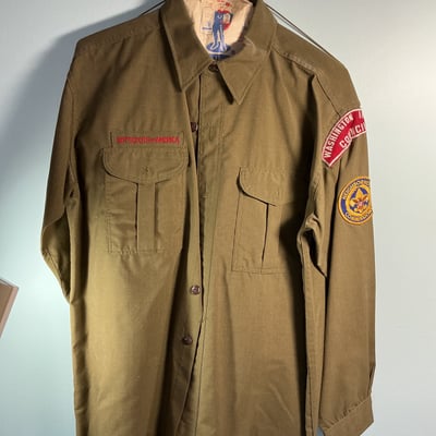 Men’s Vintage Pendleton, Camel Hair Jacket, Trench coat, Boy Scout uniform - Image 9 of 10