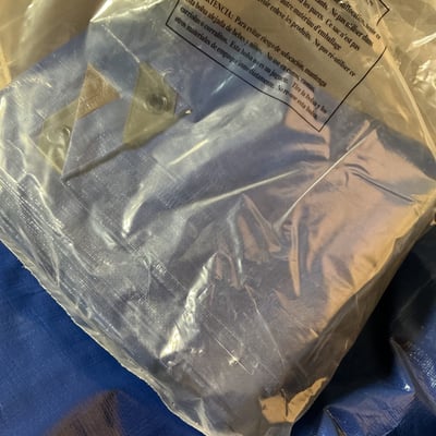 Three large blue tarps - Image 2 of 3