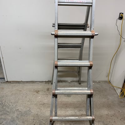 Aluminum Little Giant Ladder and 6ft Werner - Image 6 of 6