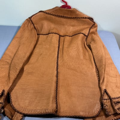 Two vintage Leather Women's Jackets, and One Pendleton - Image 3 of 8