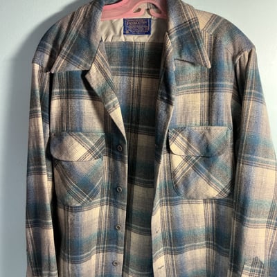 Two vintage Leather Women's Jackets, and One Pendleton - Image 7 of 8