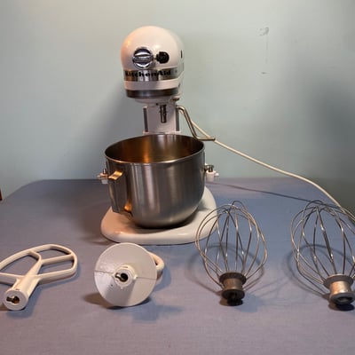 KitchenAid stand mixer with attachments - Image 1 of 5