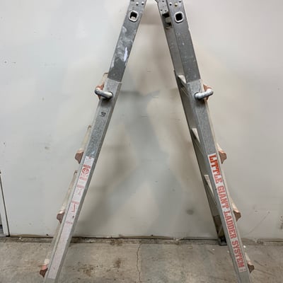 Aluminum Little Giant Ladder and 6ft Werner - Image 4 of 6
