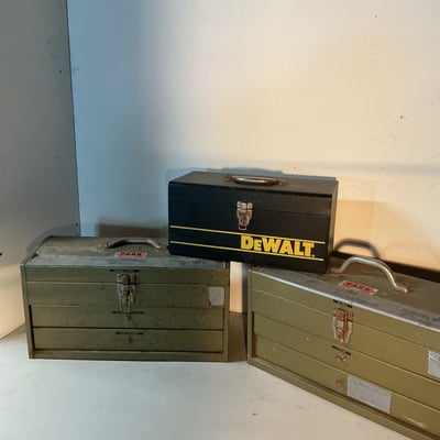 Metal tool boxes and chests (DeWALT and Park) - Image 1 of 7