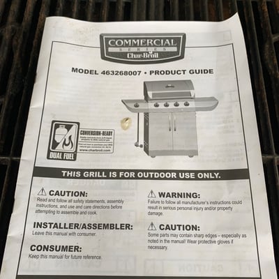 Commercial Char-Broil Gas Grill with Accessories - Image 4 of 6