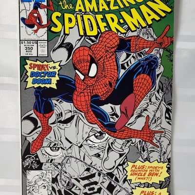 Amazing Spider-Man #350 Marvel 1991 Dr. Doom  - Image 1 of 17