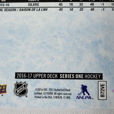 2016 Upperdeck Connor McDavid 2nd Year Card  - Image 12 of 12