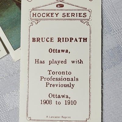 1910-11 C56 Hockey Card Set 1978 Lancaster Re Issue  - Image 16 of 16