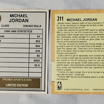 Vintage Michael Jordan Bulls cards  - Image 4 of 8