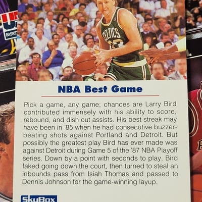 1992 Skybox USA Olympic Basketball Dream Team Set Jordan Bird Johnson - Image 11 of 16