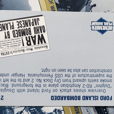 1990s Military Card Set USA Remember Pearl Harbor  - Image 18 of 20