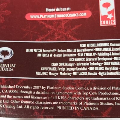 2007 KISS Special Ed Christmas Issue Comic  - Image 4 of 13