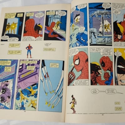 1987 Marvel Comics Spider-Man VS Wolverine  - Image 13 of 16