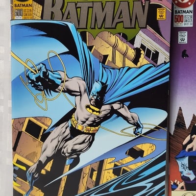 1993 DC Comics Batman 500 Both Variants Foil Die Cut   - Image 2 of 14