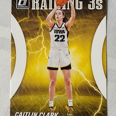 2024 Panini Caitlin Clark Rookie card Raining 3s  - Image 1 of 13