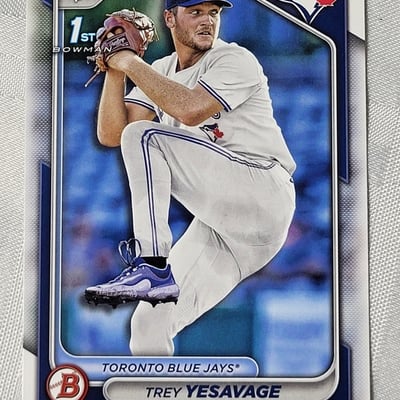 2024 Topps Trey Yesavage Rookie Card Blue Jays - Image 9 of 11