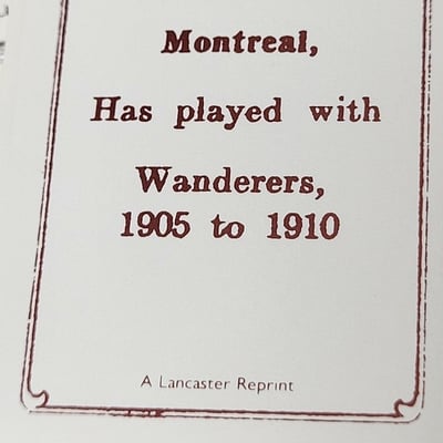 1910-11 C56 Hockey Card Set 1978 Lancaster Re Issue  - Image 14 of 16