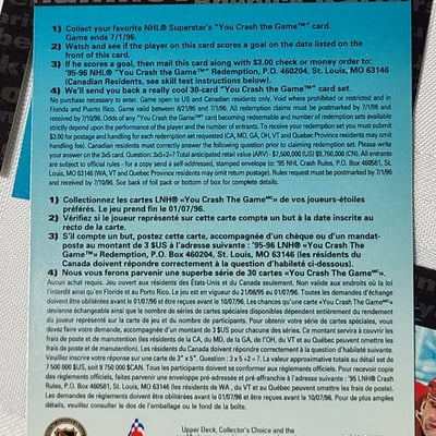 1995-95 Upperdeck Crash The Game Complete Set Superstars - Image 19 of 19