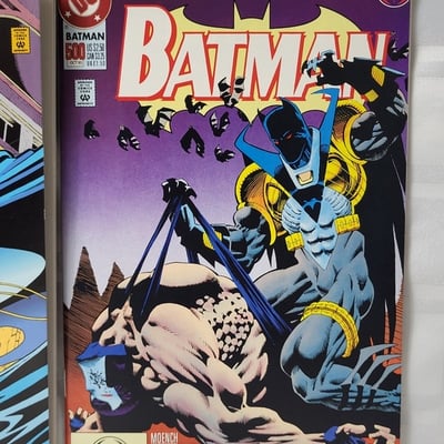 1993 DC Comics Batman 500 Both Variants Foil Die Cut   - Image 3 of 14