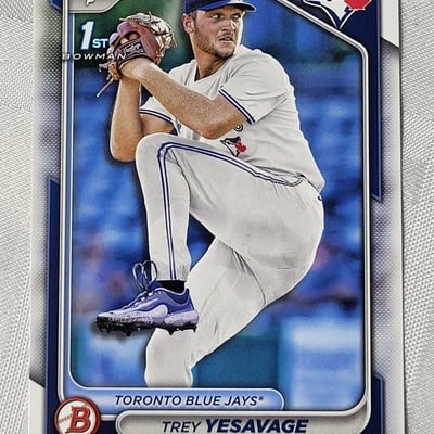 2024 Topps Trey Yesavage Rookie Card Blue Jays - Image 6 of 11