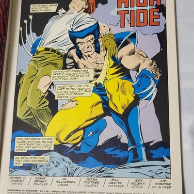 1987 Marvel Comics Spider-Man VS Wolverine  - Image 5 of 16