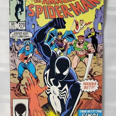 1985 Marvel Comics Amazing Spider-Man 270 Black Costume  - Image 1 of 12