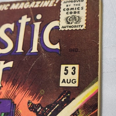 1966 Marvel Comics Fantastic Four 53 2nd Black Panther ap - Image 3 of 13