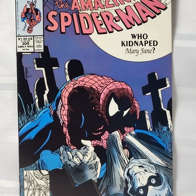 Amazing Spider-Man #308 Who Kidnapped Mary Jane?/Taskmaster app McFarlane - Image 1 of 11