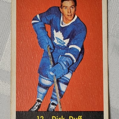 1960-61 Parkhurst Dick Duff Leafs Card  - Image 8 of 11