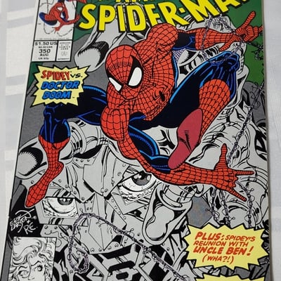 Amazing Spider-Man #350 Marvel 1991 Dr. Doom  - Image 3 of 17