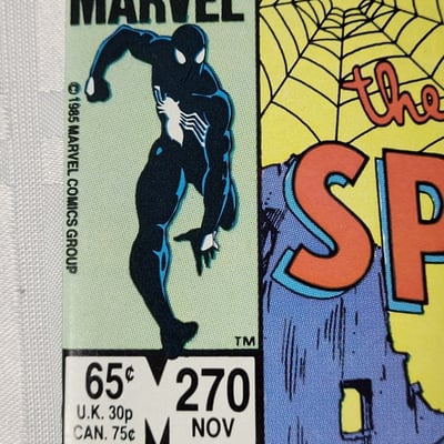 1985 Marvel Comics Amazing Spider-Man 270 Black Costume  - Image 2 of 12