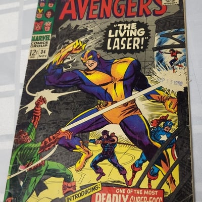 Avengers #34 Marvel 1966 1st App. of Living Laser - Image 3 of 17
