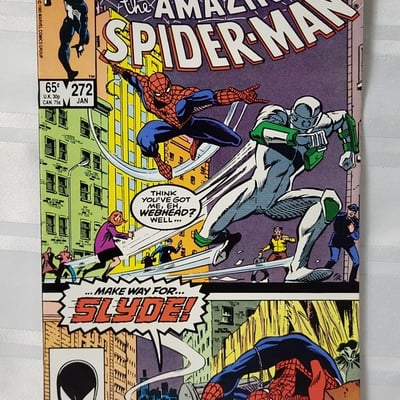 1986 Marvel Comics Amazing Spider-Man 272 First Slyde Key  - Image 1 of 11