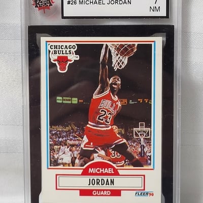 1990-91 Fleer Michael Jordan Graded Bull Card  - Image 3 of 11
