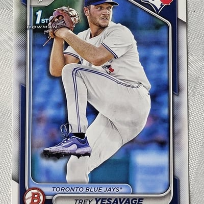 2024 Topps Trey Yesavage Rookie Card Blue Jays - Image 1 of 11