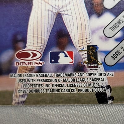 1997 Donruss Baseball Vladimir Guerrero Rookie Card Expos - Image 8 of 9