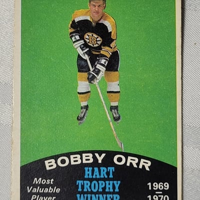 1970-71 OPC Bobby Orr Hart Trophy Winner card  - Image 1 of 9