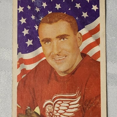 1963-64 Parkhurst Floyd Smith Red Wings Card  - Image 3 of 10
